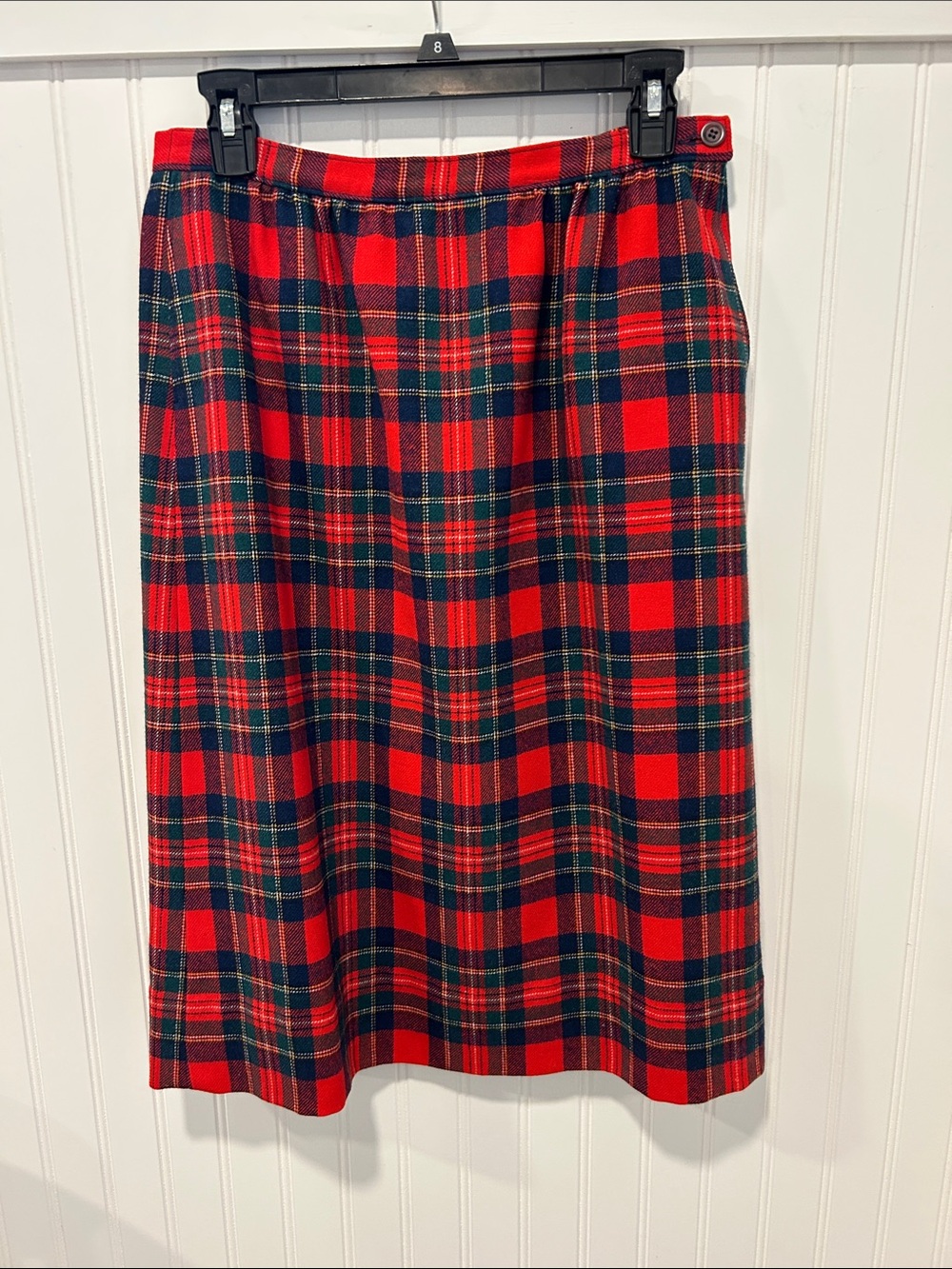 Vintage Pendleton authentic royal stewart tartan wool plaid midi skirt size 10